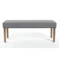 thumbnail image 2 of Boss Office Products Linen Bench with Wood Legs in Grey, 2 of 3