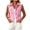 Pink, variant on Admvng Womens Collared Denim Sleeveless Vest Plus Size Button Down Chest Pocket Cropped Colored Jean Casual Layering Gilet