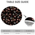 thumbnail image 6 of Pioneer Flower Floral Print Pattern Round Fitted Tablecloth with Elastic Edge,Dining Table Cover Waterproof,Outdoor Round Tablecloth for Camping,Dining,Indoor and Outdoor, 6 of 7