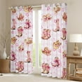 thumbnail image 2 of Homewish Cowgirl Cowboy Boot Blackout Curtains Set of 2 (52x84 Each), Cartoon Stars Print Window Curtains, Teens Kids Girls Curtains and Drapes, Black Out Curtains Decor, 2 of 6