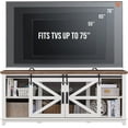 OKD Farmhouse TV Stand for 75+ inch TV, Entertainment Center with