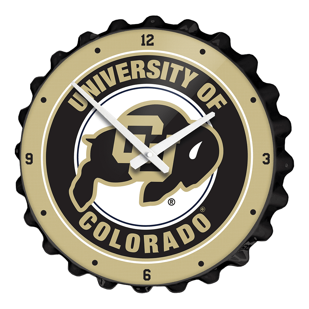 Colorado Buffaloes: Bottle Cap Wall Clock