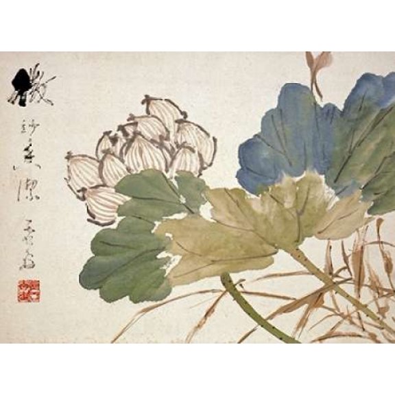 Lotus Canvas Art - Xu Gu (18 x 24)
