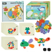 Mamamax Pebbles-Set of 38 Sorting and Stacking Stones with 20 Activity Cards - In Home Learning Toy for Early Math