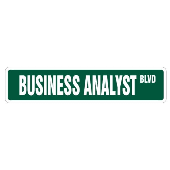 BUSINESS ANALYSIS Street Sign parking MBA student master degree | Indoor/Outdoor |  36" Wide