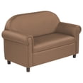 thumbnail image 1 of SoftZone® Little Lux Youth Sofa - Chocolate, 1 of 2