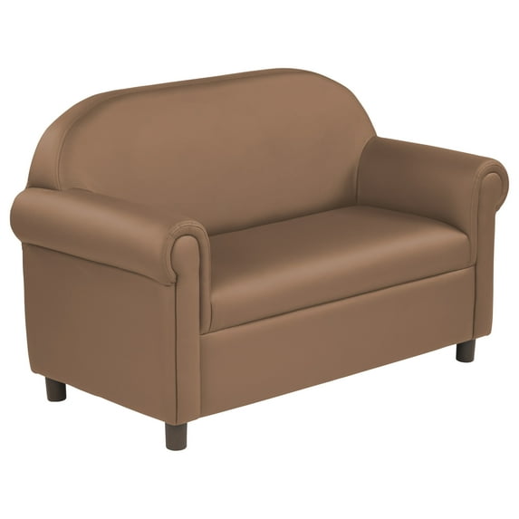 SoftZone® Little Lux Youth Sofa - Chocolate