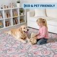 thumbnail image 4 of Volkmi Area Rugs for Living Room,Washable Rugs Ultra-Thin Oriental Non-Slip Non Shedding Accent Carpet for Bedroom Dining Room 9*12ft Pink, 4 of 7