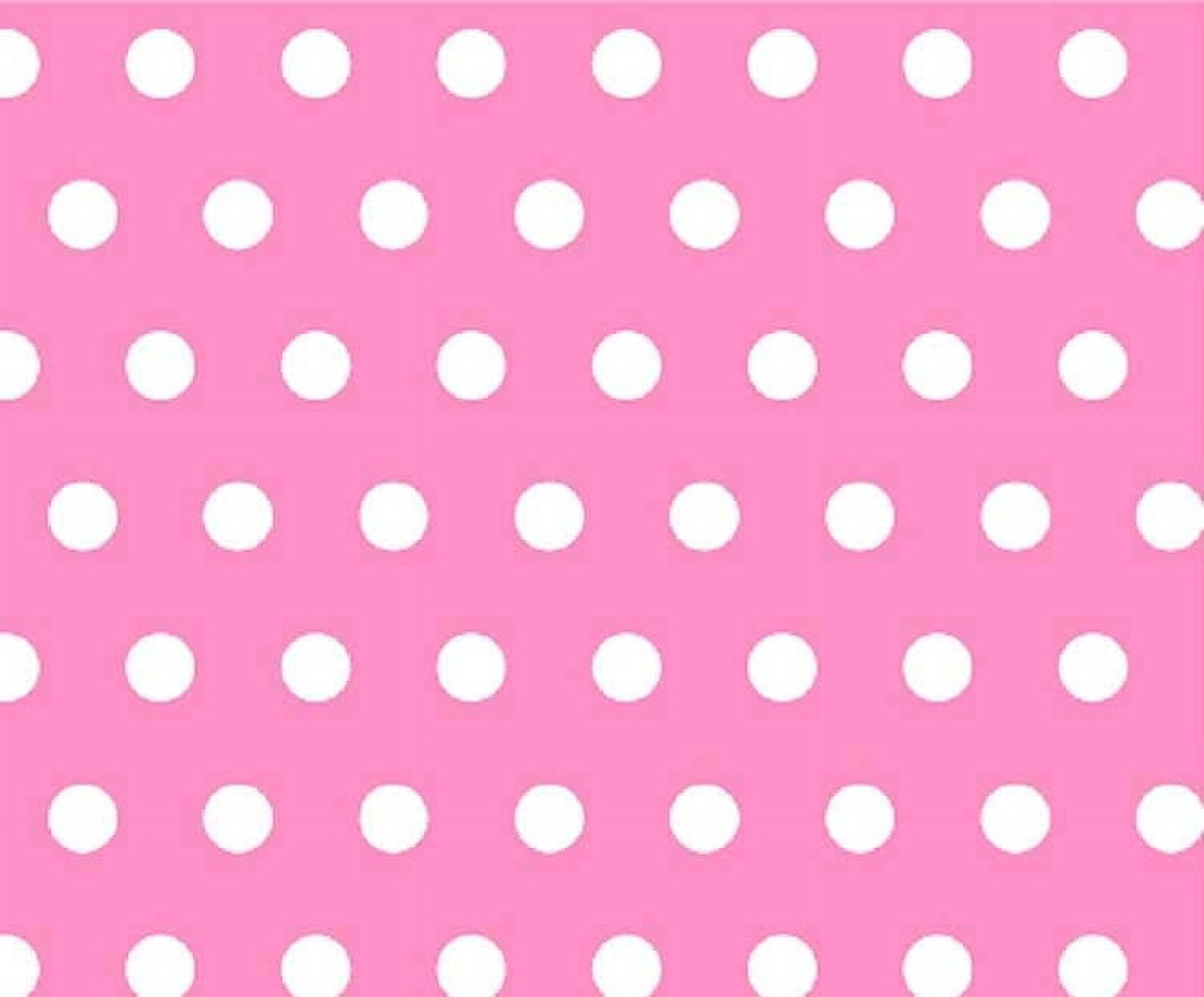 SheetWorld Fitted 100% Cotton Percale Oval Crib Sheet, Fits Stokke Sleepi 26 x 47, Polka Dots Pink