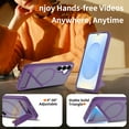thumbnail image 2 of Dteck Magnetic Case for Samsung Galaxy S23,Shockproof TPU+PC Anti-Slip Compatible with Mag Safe Case Adjustable Kickstand Frosted Translucent Matte Phone Cover,Darkpurple, 2 of 4