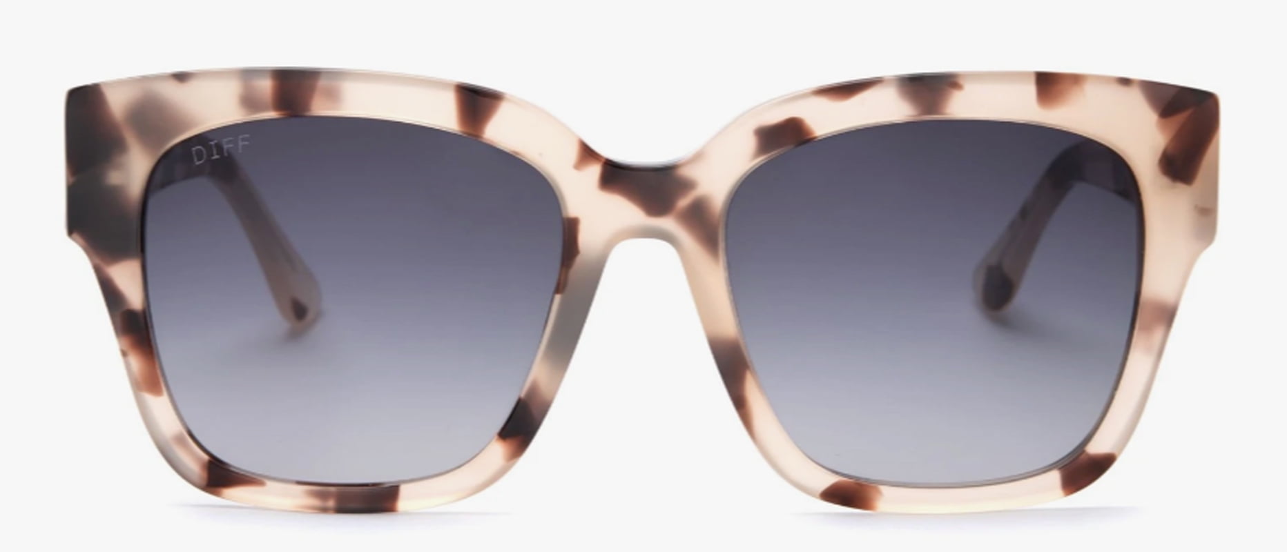 DIFF Eyewear DIFF Eyewear Women's Bella II Cream Tortoise + Grey