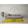 thumbnail image 3 of Ahgly Company Machine Washable Indoor Rectangle Persian Yellow Traditional Area Rugs, 2' x 4', 3 of 4