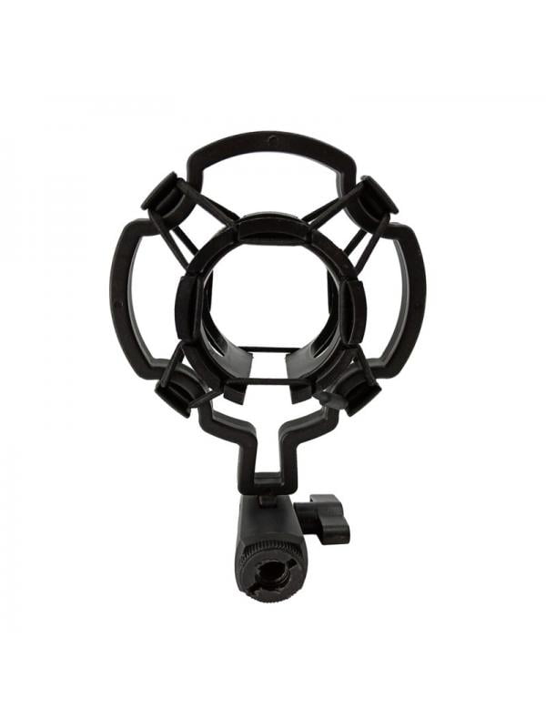 Color : Black, Size : One Size Stands Universal Shock-Proof Microphone Mount Plastic Studio Mic Holder Stand Clip for Large Diaphram Condenser Microphone Stand Recording Equipment