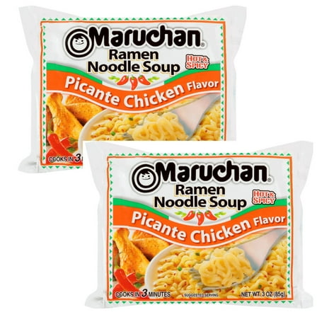 Maruchan Picante Chicken Flavor Ramen Noodle Soup,(2-pack)