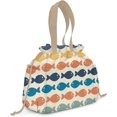 thumbnail image 2 of Sac à Lunch pour Femmes Isolé Sac à Lunch à Cordon pour le Travail, Grande Boîte à Lunch Résistante aux Taches pour Femmes avec Contenants, Sac Cromwell à Fermeture Cintrée Sac à Lunch Réutilisable pour Homme Noir Bureau, 2 of 4