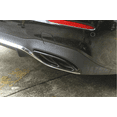 thumbnail image 3 of Cubierta de Amortiguadores de Tubo de Escape Exterior de Auto de Acero Inoxidable Negro para Mercedes-Benz a B C E Claglc Gleglis Clase W213 2016-2019 Borde de Cubierta de Tubo de Escape Trasero, 3 of 10