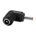 thumbnail image 3 of Adaptador de corriente de conector hembra a hembra de 90 grados, negro, rojo 10, 3 of 3
