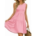 thumbnail image 3 of UVN Summer Tank Dresses for Women Crew Neck Flowy Midi Ladies Beach Dresses Casual Sleeveless Sundresses with Pockets, 3 of 9