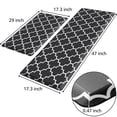 thumbnail image 2 of Kitchen Mat, Cushioning Anti-Fatigue Kitchen Rug, Waterproof Anti-Slip Kitchen Mat and Rug Heavy Duty PVC Ergonomic Comfort Foam Rug for Kitchen, Floo--KEEW, 2 of 4