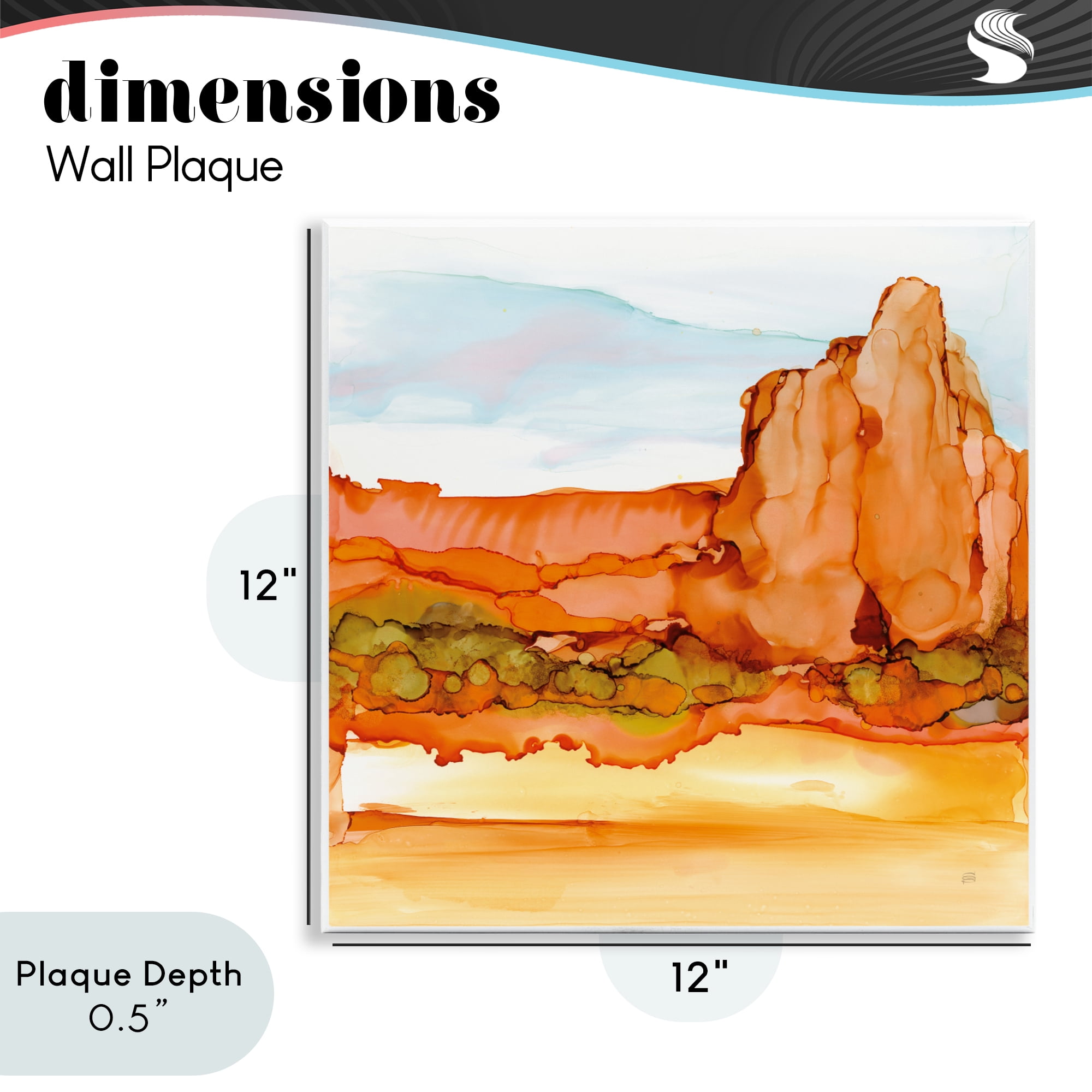 Stupell Industries Earthy Desertscape Illusion Wall Plaque Art, design by Chris Paschke