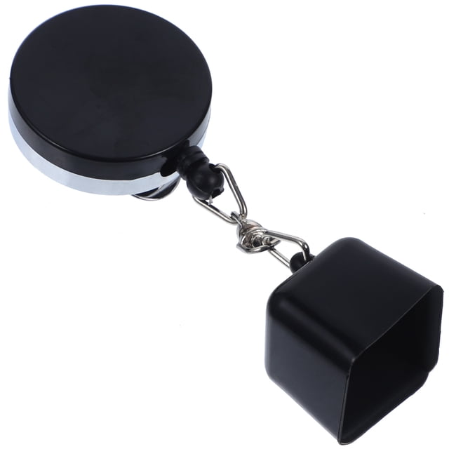 MasteelfCA Porte-Craie Rétractable avec Clip Ceinture pour Billard Snooker (Noir)