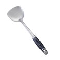 thumbnail image 2 of Espátula de acero inoxidable con mango de veta de madera, cuchara para sopa, espátula, colador, aislamiento térmico, utensilios de cocina, suministros de cocina, traje de cocina, regalo, 2 of 5