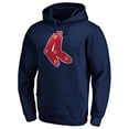 thumbnail image 2 of Men's Navy Boston Red Sox Cooperstown Collection Huntington Logo Fitted Pullover Hoodie, 2 of 3