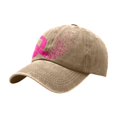 thumbnail image 4 of Bibifish Womens Baseball Cap Cancer Awareness Distressed Washed Tone Adjustable Outdoor Sun Headcaps, 4 of 4