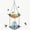 Purple, variant on Hanging Solar Bird Bath Fountain, Solar Powered Cascading Outdoor Water Fountain, Hanging Bird Bath with Water for Outdoors Garden Patio Backyard Lawn Decor