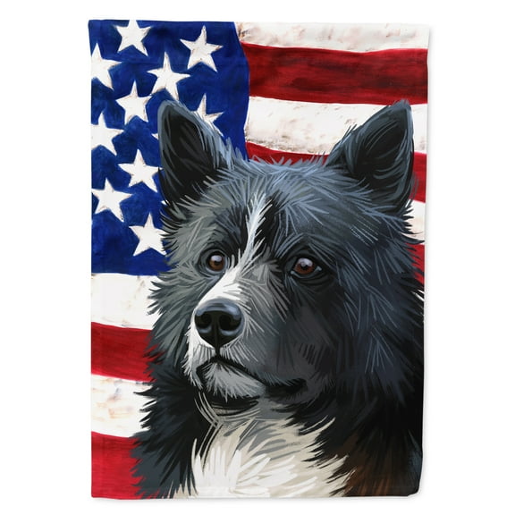 Carolines Treasures CK6586CHF Karelian Bear Dog American Canvas House Size Outdoor-Flags, Multicolor