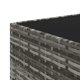 thumbnail image 4 of Mesa de café para patio VidaXL gris cuadrada con tapa de vidrio templado, 4 of 5