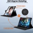 thumbnail image 2 of [PST] Samsung Galaxy Tab A7 10.4 Pouces (2020) T500 T505 Étui pour Tablette, Étui Intelligent à Rotation 360 Degrés en Cuir PU avec Support, 2 of 4