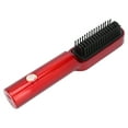 thumbnail image 2 of 2 In 1 Hair Curler Comb, Anti Scald Hair Straightener Brush Fast Heating Portable  For Home For Salon Red, 2 of 8