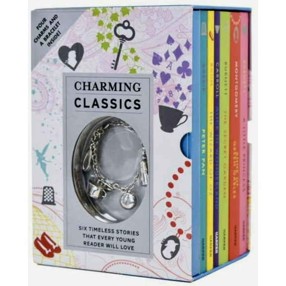 Charming Classics ( 6 Book Box Set) A Little Princess; Anne of Green Gables; The Secret Garden; Alice in Wonderland; The Wizard of Oz; Peter Pan