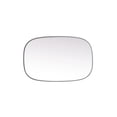thumbnail image 4 of Metal Frame Oval Mirror 24x36 Inch in Brass, 4 of 7