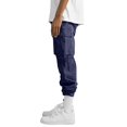 thumbnail image 3 of JoveMarine Mens Cargo Pants, Casual Loose Fit Straight Leg Multi Pocket, Everyday Utility Pants for Men,Navy S, 3 of 7