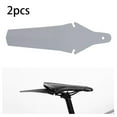 thumbnail image 3 of Guardabarros trasero para bicicleta, protección práctica y duradera para sillín de bicicleta, 2 uds. Gris, 3 of 8