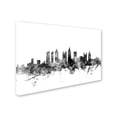 thumbnail image 3 of Trademark Fine Art Michael Tompsett Atlanta Georgia Skyline B&W Canvas Wall Art - 22x32, 3 of 4