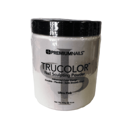 PREMIUM NAILS Trucolor Nail Sculpting Color Powder 16oz - Ultra PINK