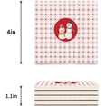 thumbnail image 3 of RYLABLUE Merry Christmas Snowman Set of 4 Coaster for Drinks, Absorbent Ceramic Stone Coasters Cup Mat with Cork Base for Home Kitchen Room Coffee Table Bar Decor, 3 of 4