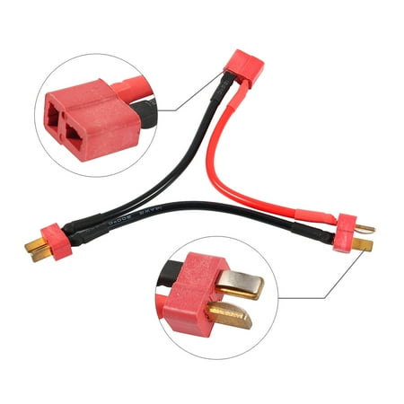- High performance,T-Plug,Ymiko Dean T-Plug Y Wire Harness TPlug Series Battery Connector Adapter Cable 14 Awg