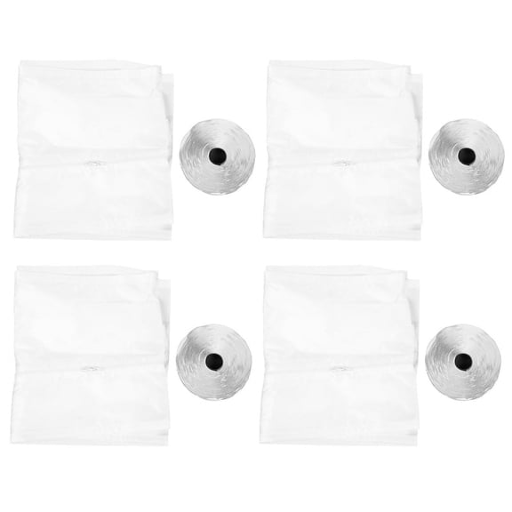 4X AirLock Window Seal for Portable Air Conditioner,400 cm Flexible Cloth Sealing Plate Window Seal with with Zip,4 x AirLock Window Seal,White