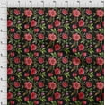thumbnail image 4 of oneOone Velvet Olive Green Fabric Floral Sewing Craft Projects Fabric Prints By Yard 58 Inch Wide, 4 of 4