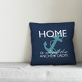 thumbnail image 2 of Creative Products Home Is Where The Anchor Drops 18x18 Indoor / Outdoor Pillow, 2 of 2