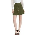 thumbnail image 5 of Allegra K Women's Buttons Front A-Line Short Cargo Casual Skirt, 5 of 6