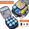 thumbnail image 5 of OPUX Fiambrera aislada premium, bolsa de almuerzo escolar suave para niños y niñas, lonchera pequeña a prueba de fugas para hombres y mujeres, lonchera compacta reutilizable para oficina para adultos,, 5 of 5