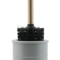 thumbnail image 5 of ELLE Paris Modern Ridge Design Toilet Brush and Holder, Gray, 5 of 7
