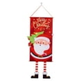 thumbnail image 2 of Navidad Feliz Bandera de Ventana, Santa Claus, Bandera de Pared, Decoración de Puerta, Banner de Suelo, Adornos para Exterior, Festivo de Navidad, Bandera de Interior, Santa Claus, Navidad, 2 of 9