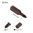thumbnail image 2 of Uxcell 25pcs Magnetic Phillips Screwdriver Bits PH1 Cross Head Drill Bit with 1/4" 6.3mm Hex Shank, 2 of 4