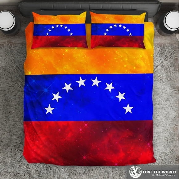 Venezuela Juego de Cama Estilo Galaxia Bandera de Venezuela RLT7
